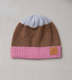 Beanie Hat, Fawn & Rose - Little Knittle